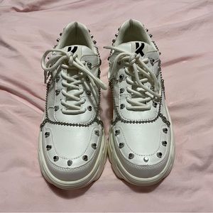 Koi Footwear - Jinx White Mystic Charm Trainers